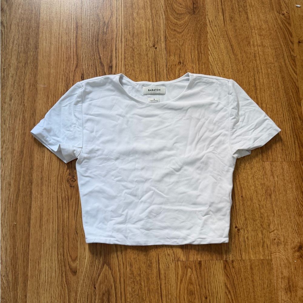 Aritizia Babaton White Crop Top